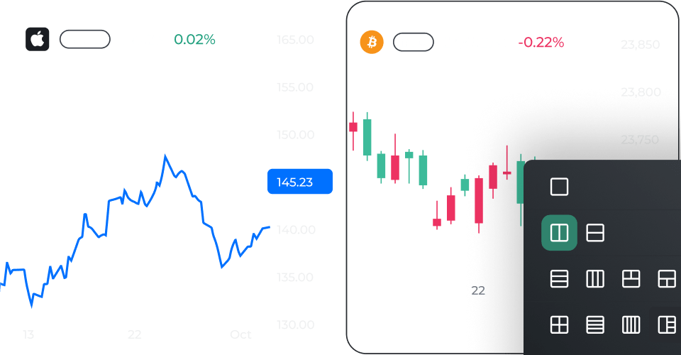 Multichart Simultaneously